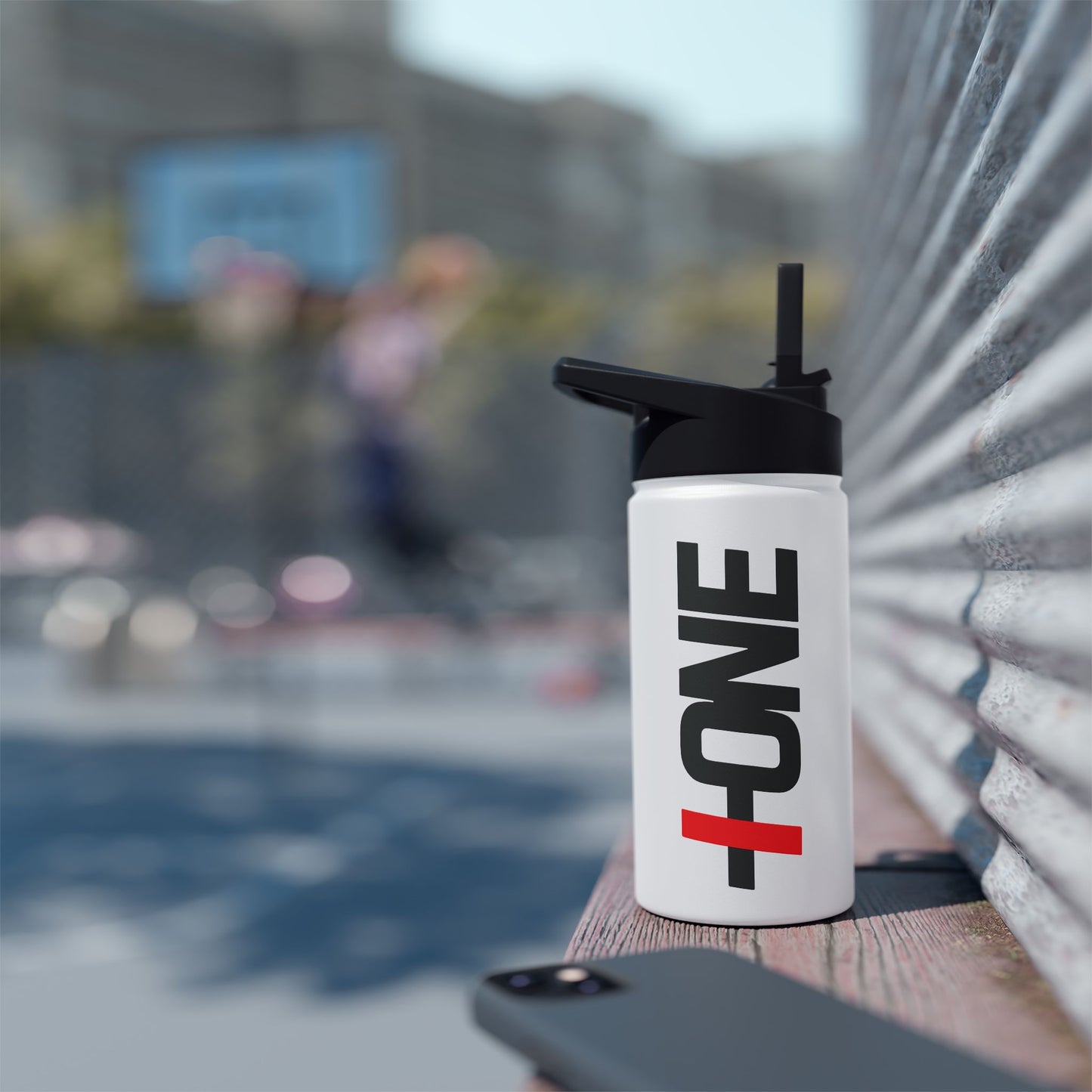 +ONE LOGO STAINLESS STEEL WATER BOTTLE