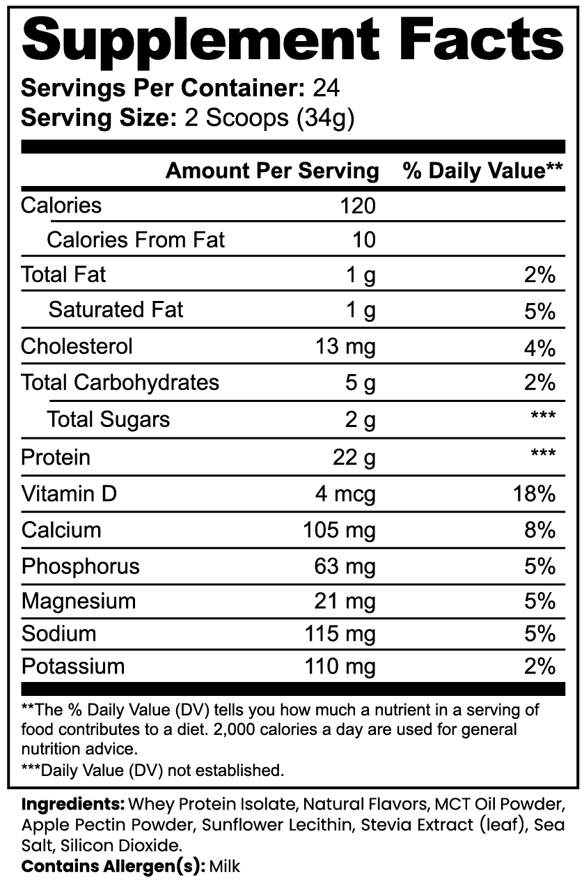+FUEL Advanced 100% Whey Protein Isolate (Vanilla)